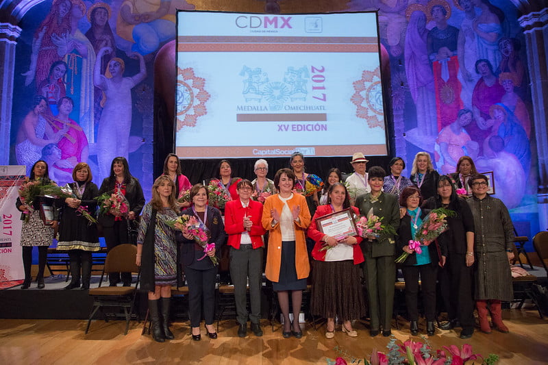Mujeres destacas reciben la Medalla Omecíhuatl 2017