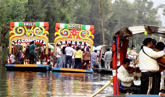 El creciente comercio en Xochimilco es un riesgo constante para la preservación del Área Natural Protegida. Fotografía: Wikimedia Commons