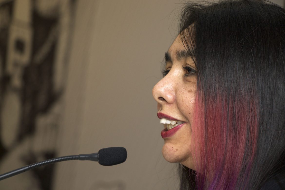 Cintia Bolio, una de las caricaturistas más destacadas de México actualmente. Fotografía: Secretaría de Cultura de la Ciudad de México. Cintia Bolio, una de las caricaturistas más destacadas de México actualmente. Fotografía: Secretaría de Cultura de la Ciudad de México.