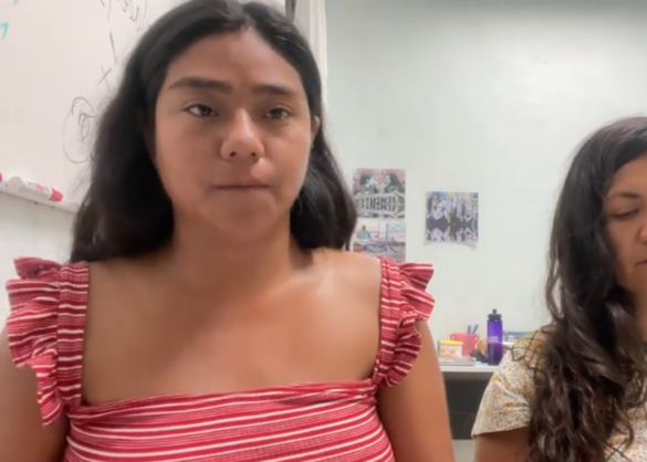 Binniza, víctima de violencia sexual por parte de un profesor en la UNITSMO. Fotografía: Especial