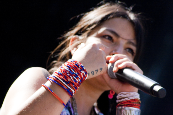 Ana Tijoux en el festival Despierta. Fotografía: Wikimedia Commons.