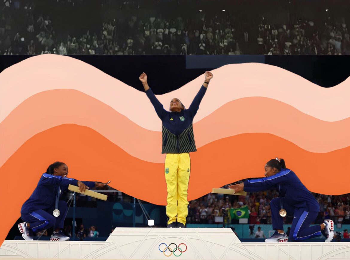 mujeres afro en la gimnasia simone biles y rebeca andrade