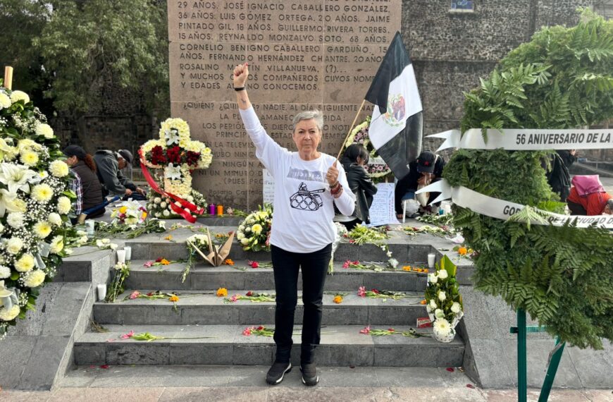 Esperanza, sobreviviente de 1968 recordó la desaparición y matanza de compañeras de lucha