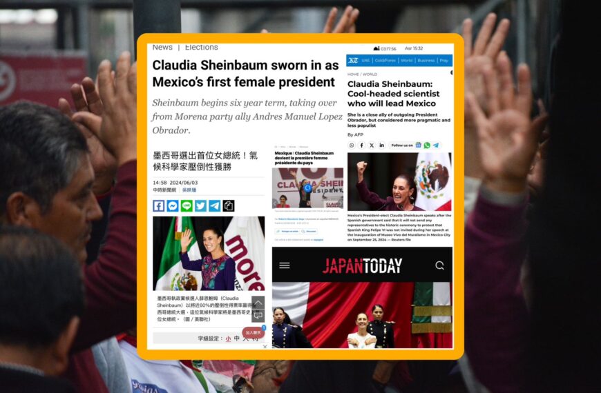 Así abordó la prensa internacional la investidura de Sheinbaum