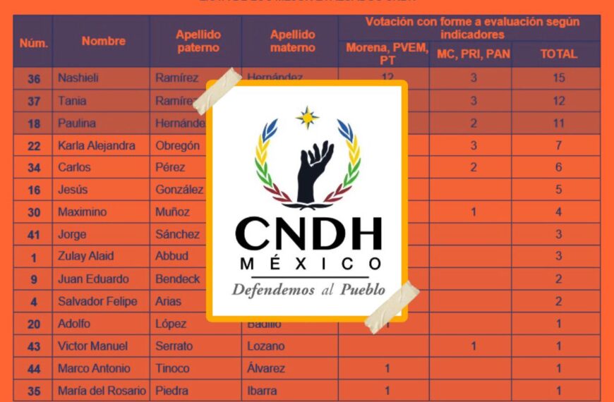 Defensoras llaman a no reelegir a Rosario Piedra en CNDH y dar paso a perfil autónomo