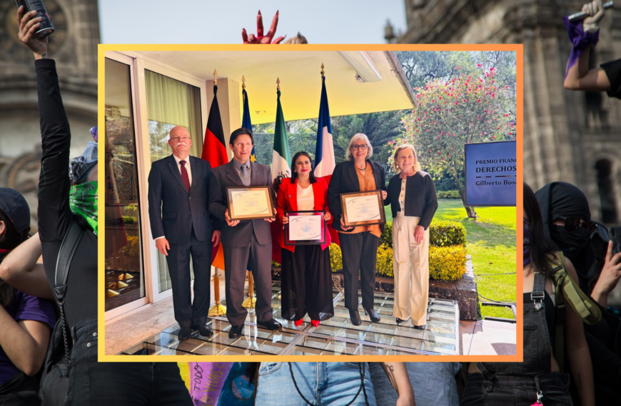 CIMAC es reconocida con mención honorífica en premio Franco-Alemán de Derechos Humanos, Gilberto Bosques