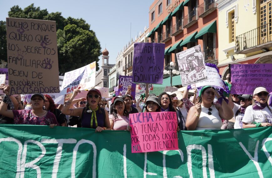 Jornada de marchas en Puebla por el 8M