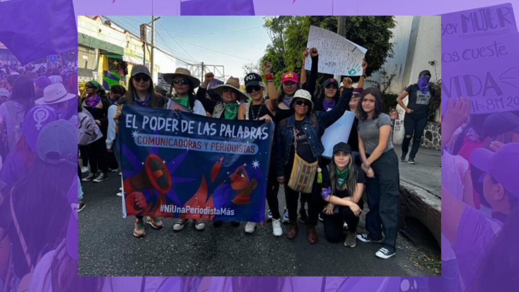 Mujeres periodistas exigen respeto a su profesión, tras agresiones en en 8M 2025