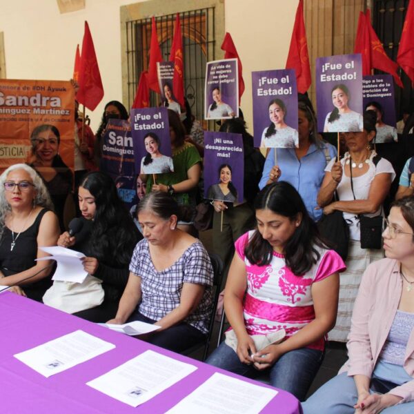 Familiares de defensora Sandra Domínguez, exigen investigación con perspectiva de género por su asesinato