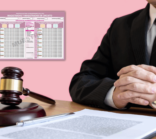 Boleta rosa. Guía rápida para entender el voto por las Magistraturas de Circuito