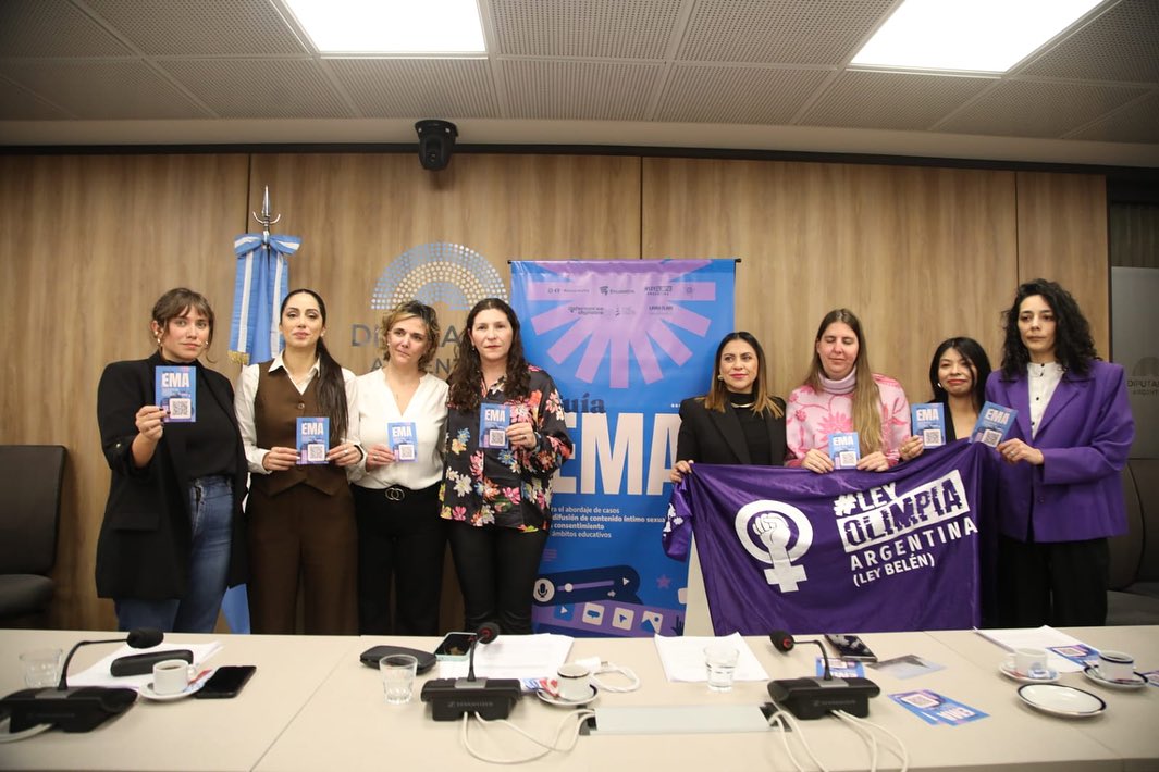 Olimpia Coral en Argentina impulsa Ley Ema, contra violencia digital como la sextorsión