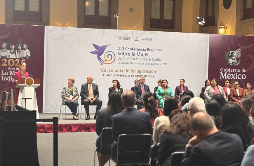 Sin políticas concretas para impulsar Sistema de Cuidados, Sheinbaum inaugura Conferencia Regional