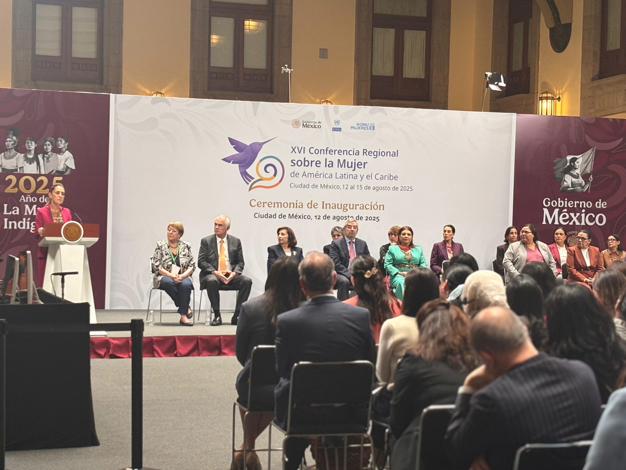 Sin políticas concretas para impulsar Sistema de Cuidados, Sheinbaum inaugura Conferencia Regional