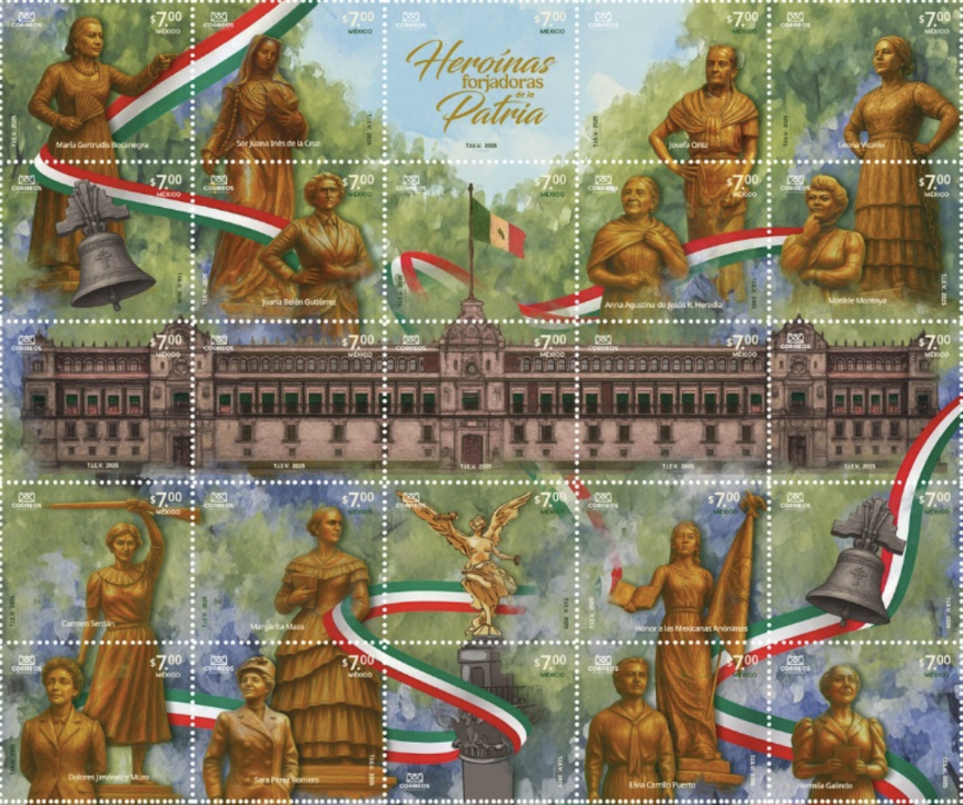 25 “heroínas forjadoras de la patria”, serán homenajeadas con estampillas postales