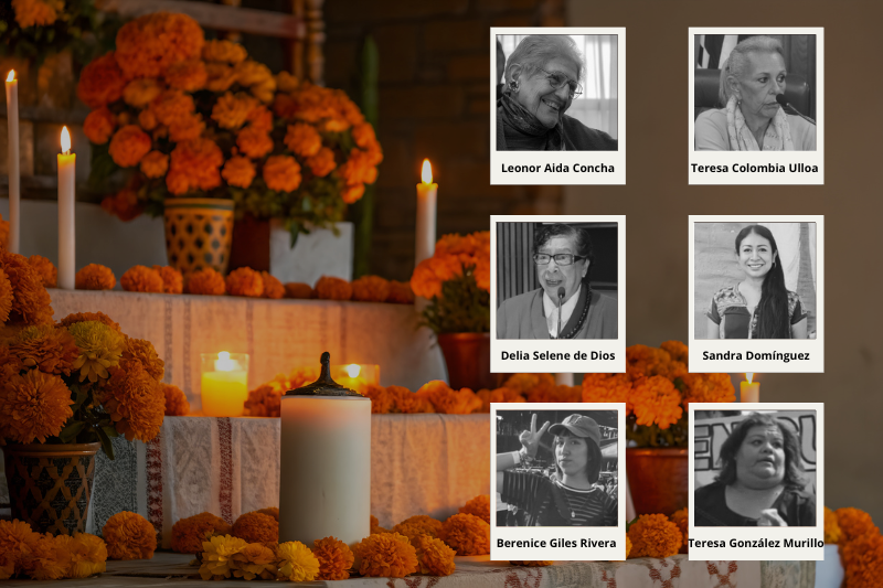 Altar para feministas, defensoras y periodistas fallecidas este 2025
