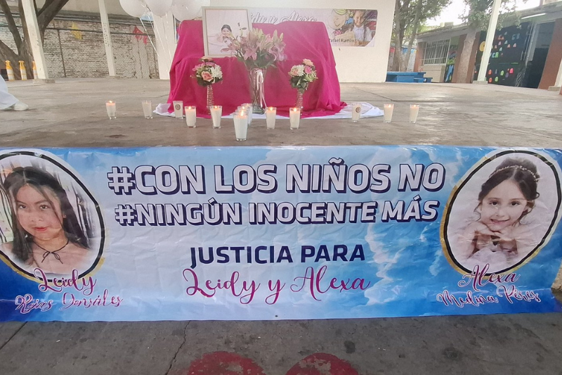 39 niñas y niños asesinados por guerra narca con ejército. Pendiente justicia por Alexa y Leydi