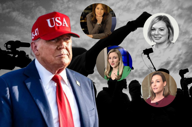 Donald Trump, el presidente agresor de mujeres periodistas