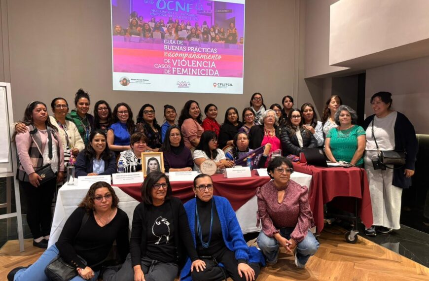 OCNF presenta una Guía de buenas prácticas para acompañar casos de violencia feminicida