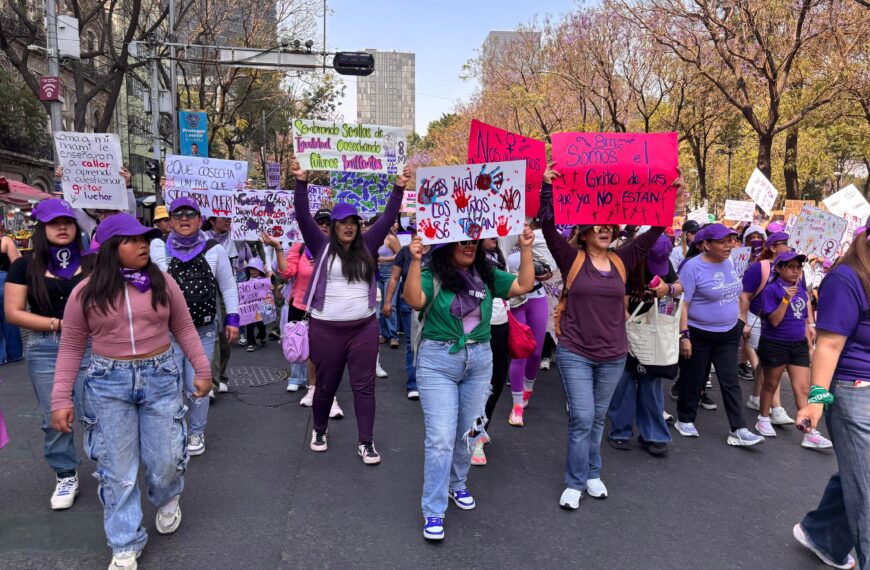 Inicia marcha histórica 8M 2026 en CDMX. Rostros de la resistencia