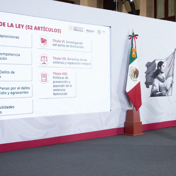 Contra la violencia feminicida, Sheinbaum presenta Ley General prevenir, investigar y sancionar el delito