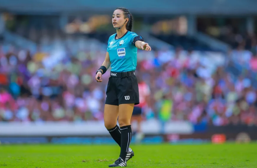 Katia García, primera mexicana árbitra central en un Mundial varonil