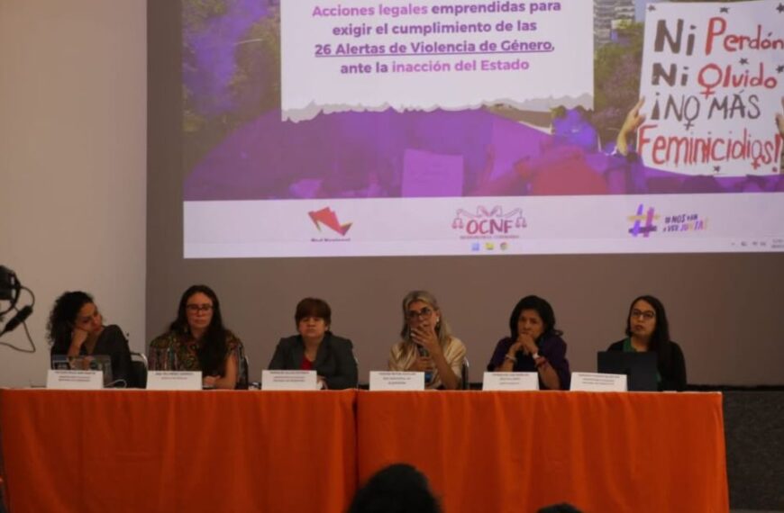 Ordenan actualizar el Reglamento de la Alerta de Violencia de Género tras cuatro años de incumplimiento